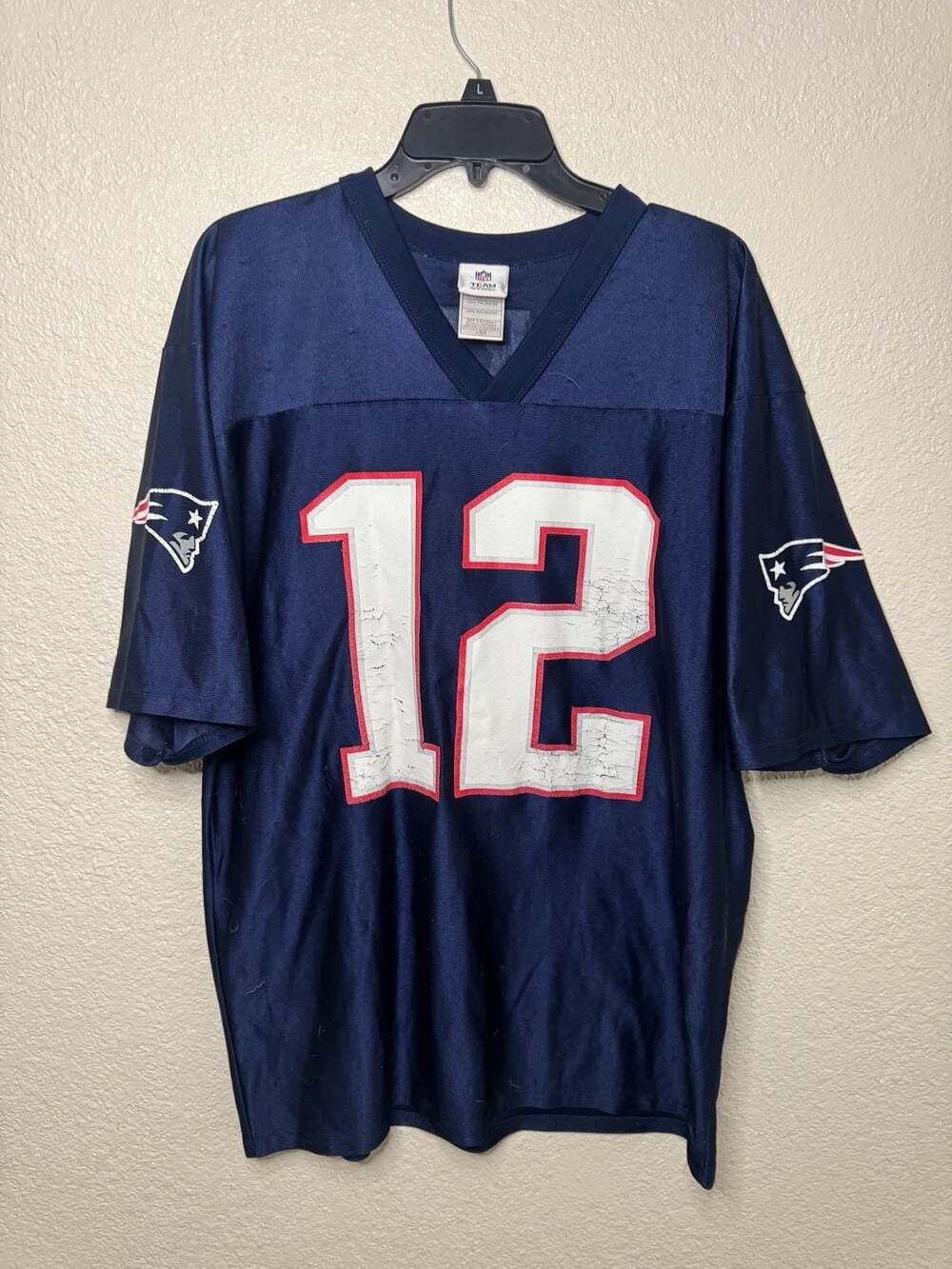 Vibtage NFL Team Apparel New England Patriots Tom Brady 12 Jersey Size Large